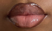 a close up of a woman's lips